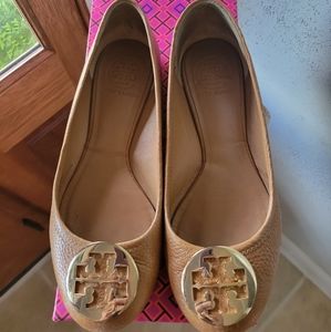 TORY BURCH Tan Ballet Flats